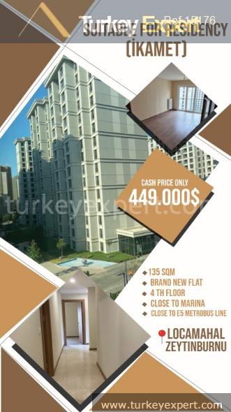 10133333bedroom apartment in istanbul zeytinburnu suitable for a residence permit
