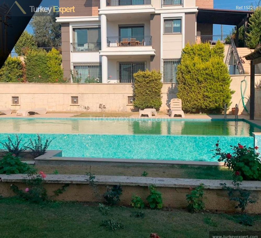 1021spacious duplex villa for rent in izmir guzelbahce with a