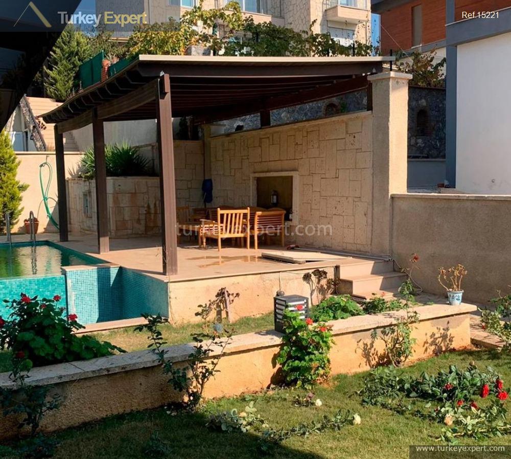 1061spacious duplex villa for rent in izmir guzelbahce with a