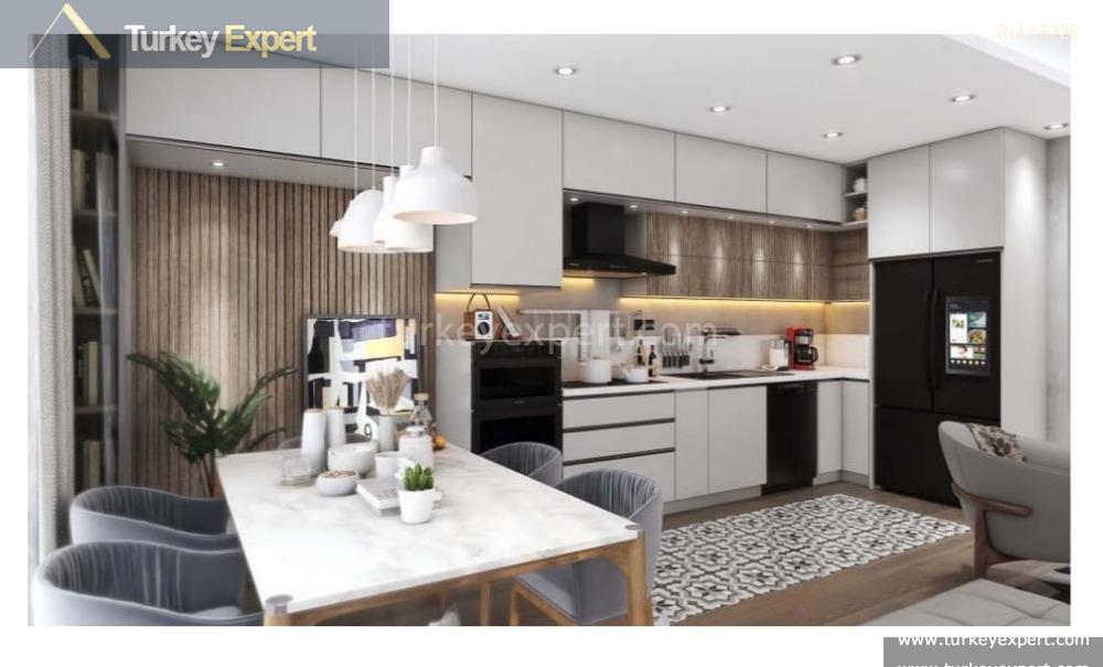 Contemporary apartments for sale in Istanbul Besiktas near shopping malls 0