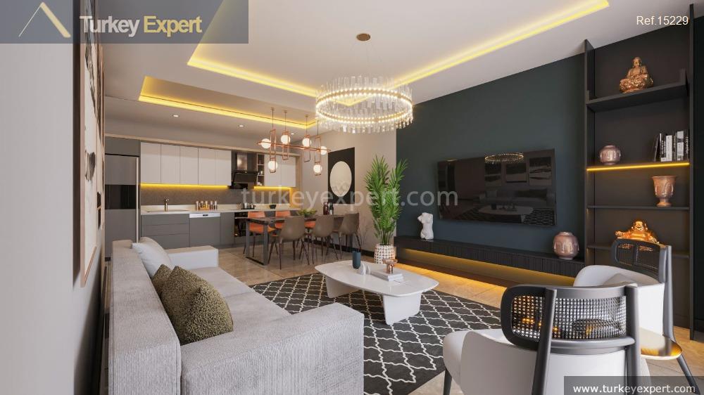 attractive apartment project in the town center of kusadasi with2