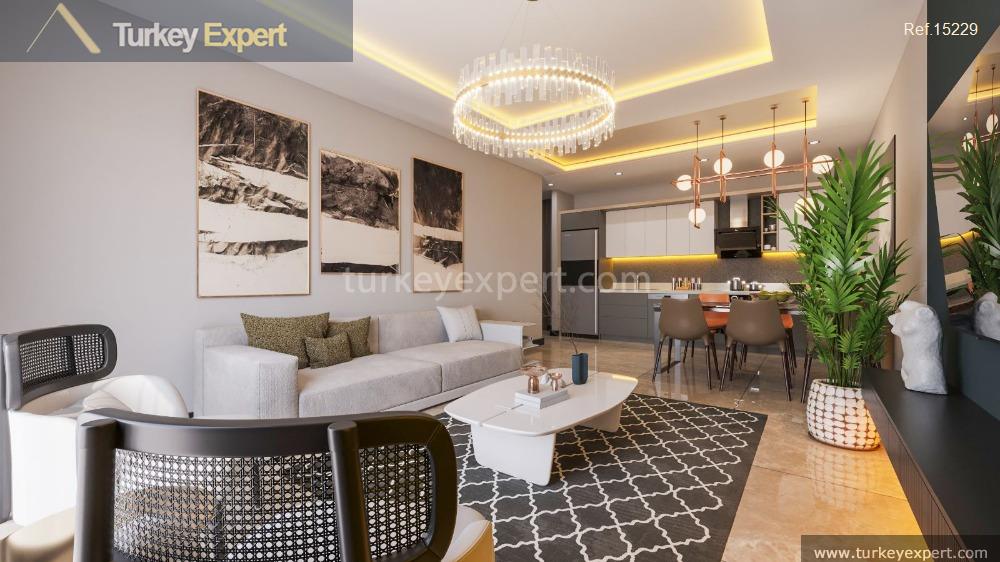 attractive apartment project in the town center of kusadasi with3