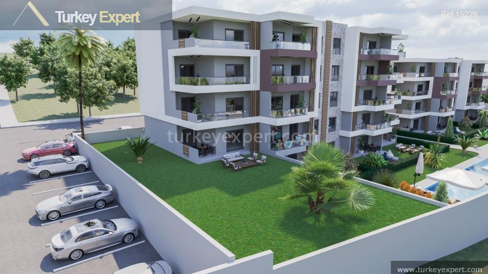 attractive apartment project in the town center of kusadasi with50