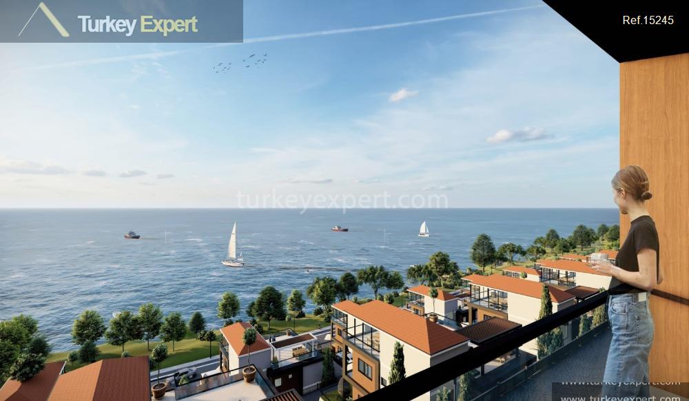 Panoramic seafront apartments for sale in Trabzon Arakli 0