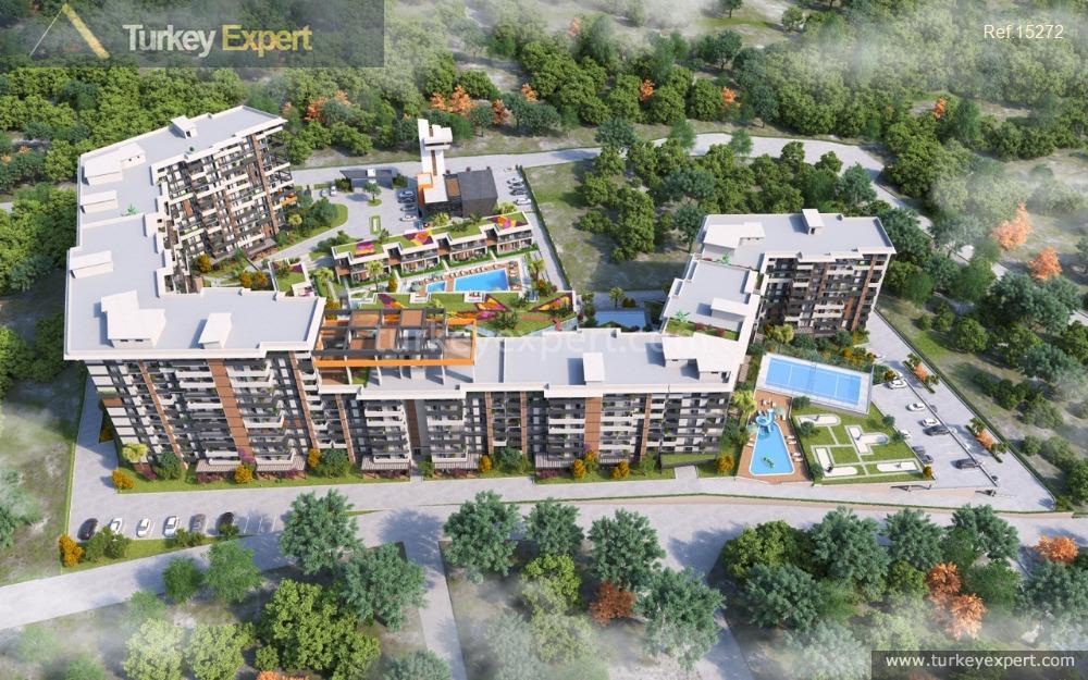 Apartments for sale in an impressive complex with facilities in Izmir Menemen 2