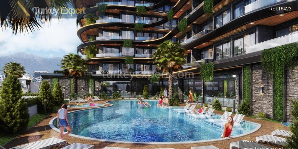 101elite apartments with 5star hotel facilities in alanya kestel5