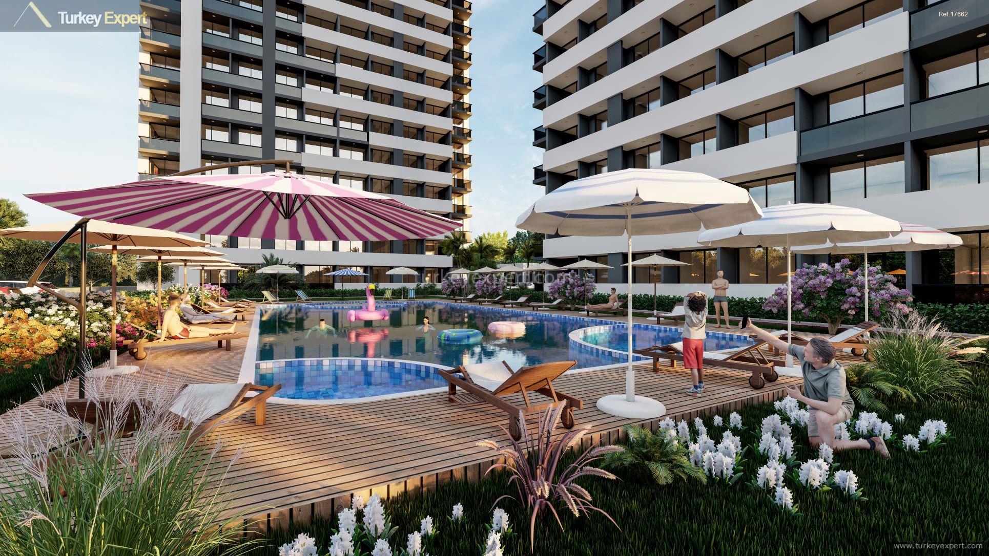 Apartments for sale near the beach in Mersin Tumuk 0