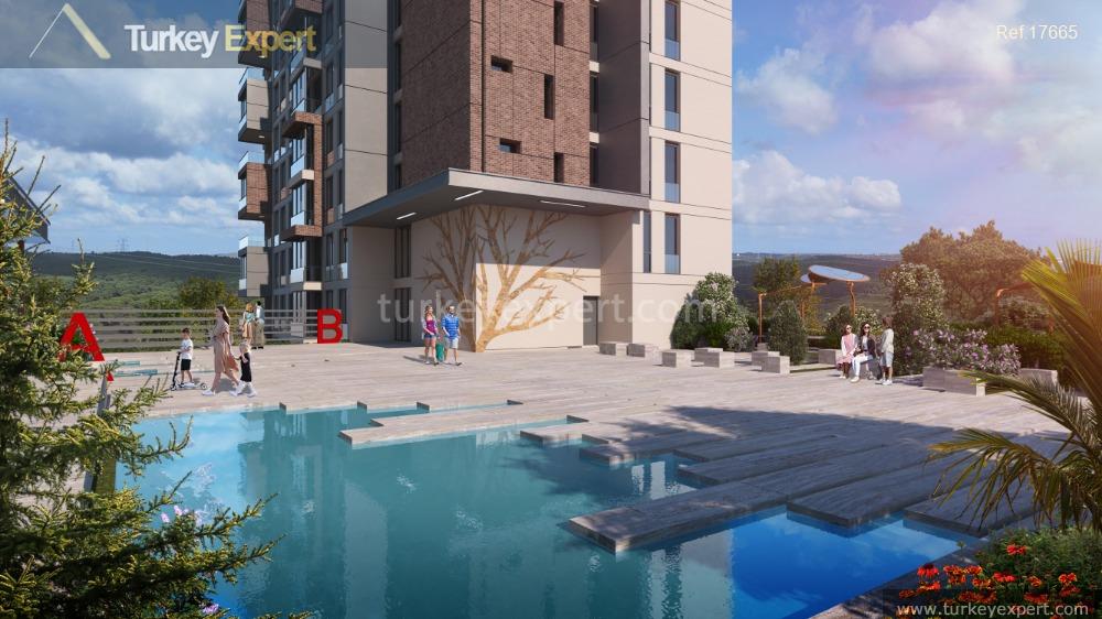 Centrally-located flats in Istanbul Kagithane surrounded by green 0
