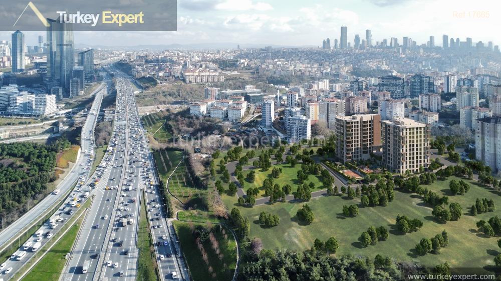 Centrally-located flats in Istanbul Kagithane surrounded by green 1