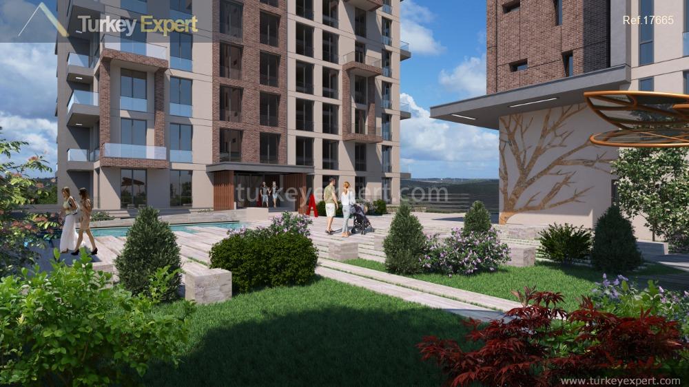 107centrallylocated flats with social amenities in istanbul kagithane