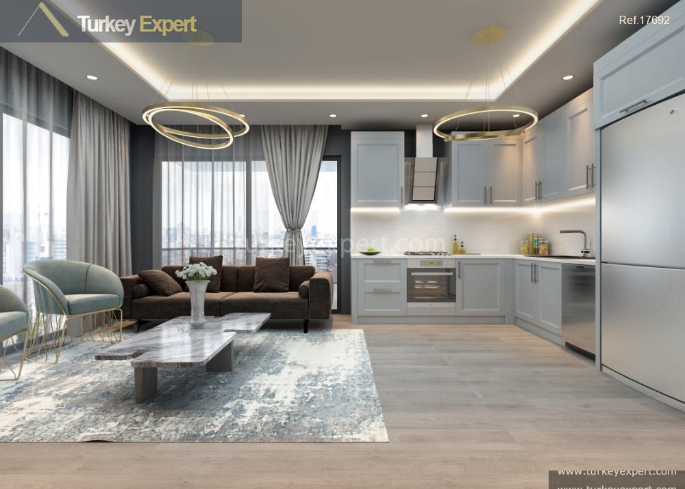 Apartments for sale in Mersin in a complex near the beach 0