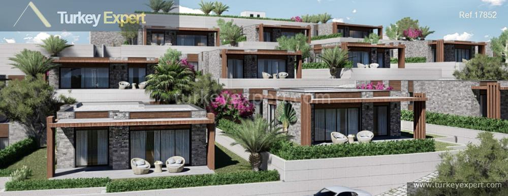 1031gorgeous detached houses in bodum with panoramic sea views