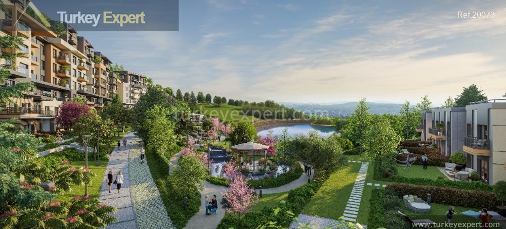 Istanbul Pendik lifestyle apartments with lush green gardens near the Metro 0
