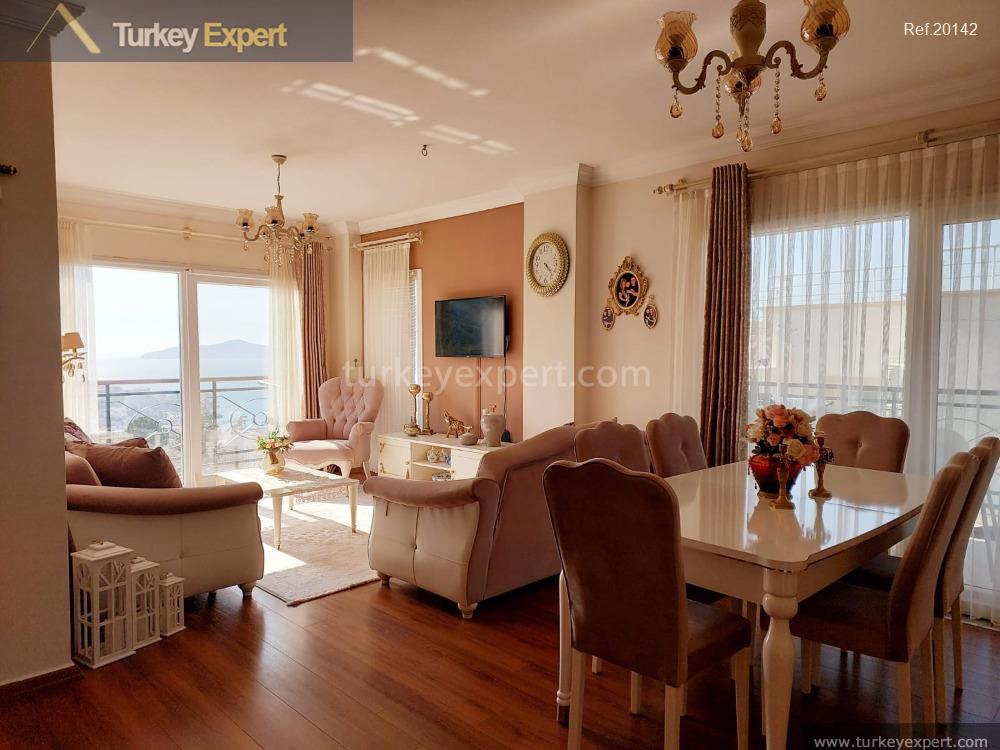 seaview apartment for sale in bodrum gulluk intertwined with nature14