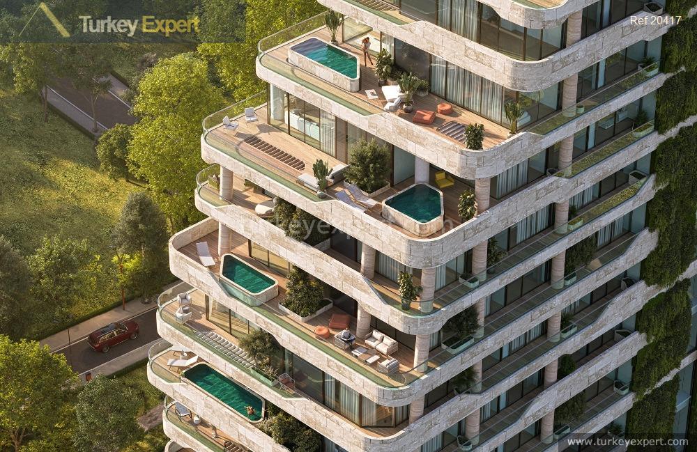 Beyoglu Levent luxury terraced homes with private pools in Istanbul 0