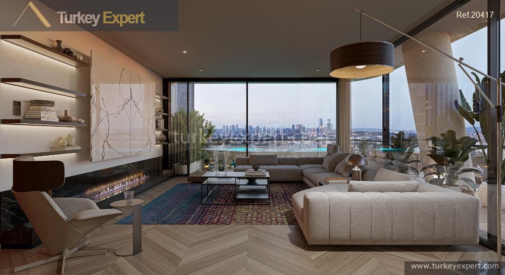 Beyoglu Levent luxury terraced homes with private pools in Istanbul 3