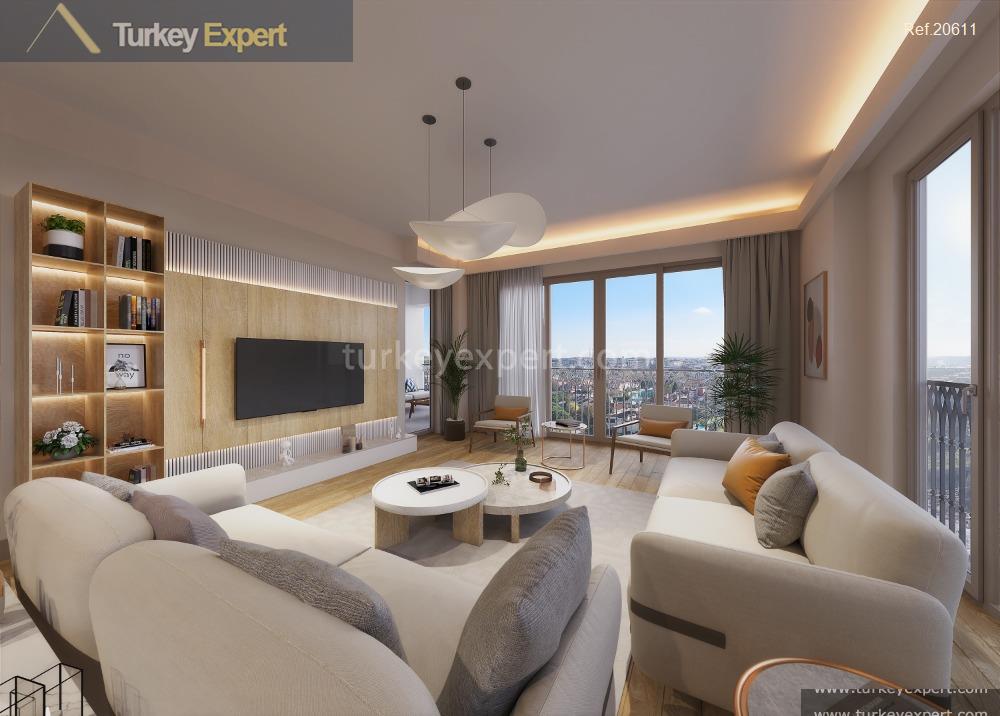 Well-designed residential apartments for sale in Istanbul Gokturk 1