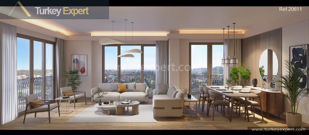 Well-designed residential apartments for sale in Istanbul Gokturk 2