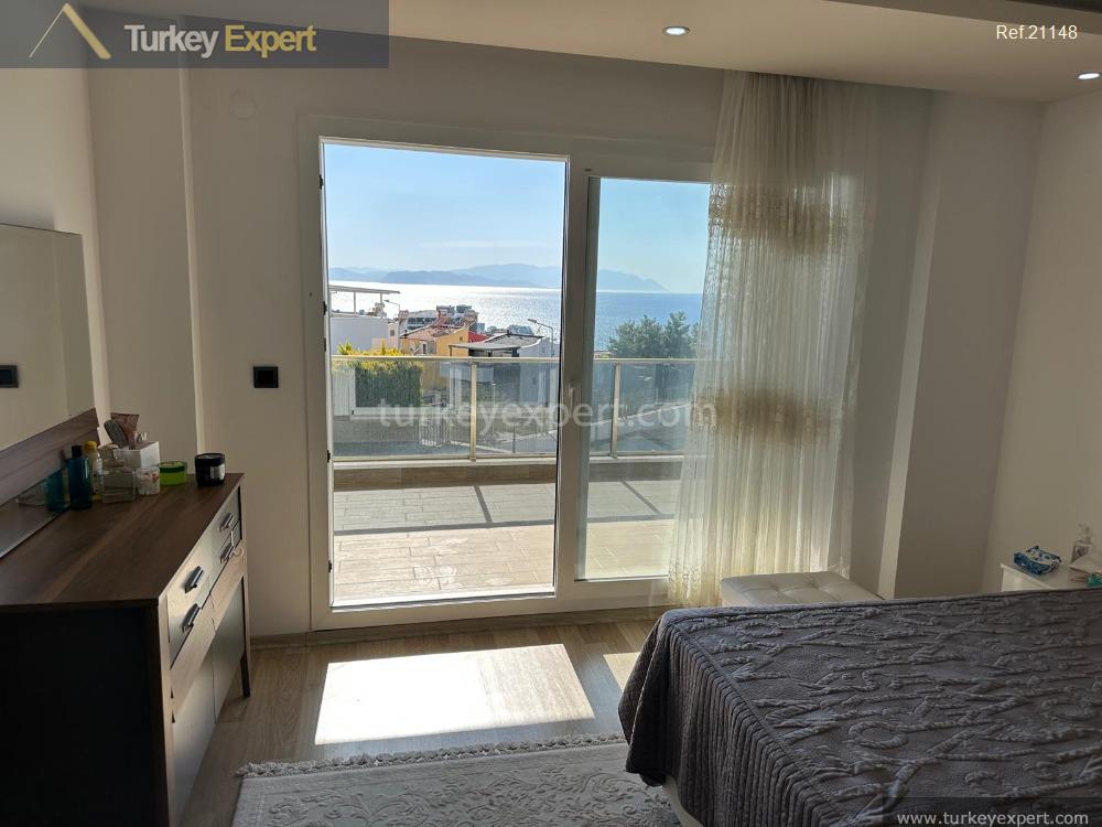 Spacious duplex apartment with open sea views at Ladies Beach, Kusadasi 0