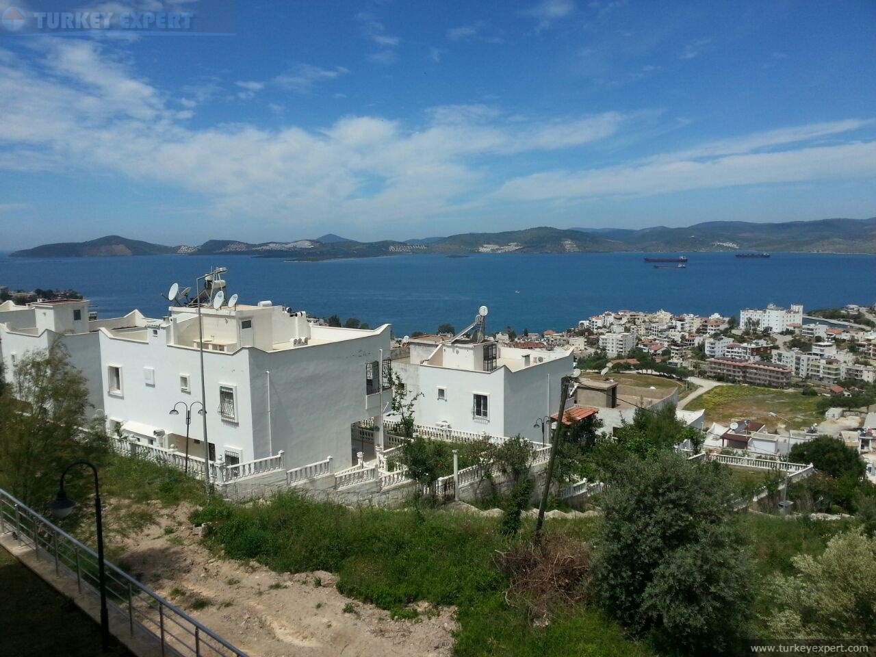 Bodrum Güllük�te deniz manzaralı daire