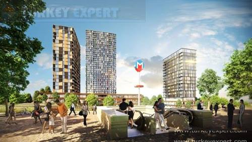Istanbul apartment complex in Bagcilar 'Media Highway'