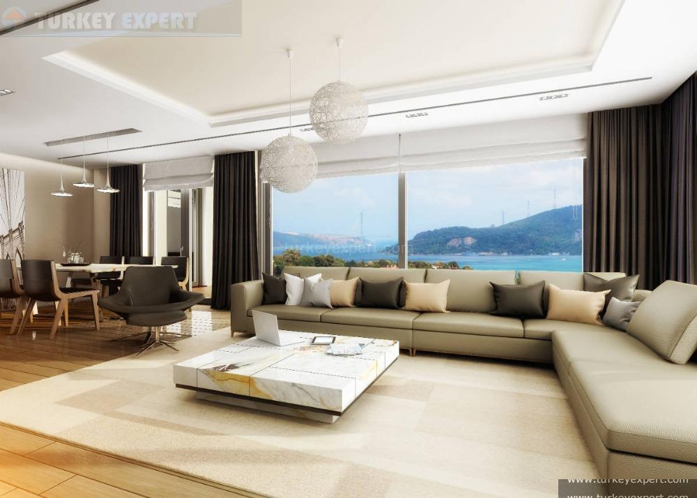 Luxury duplex apartments for sale near Maslak with Bosporus view 2
