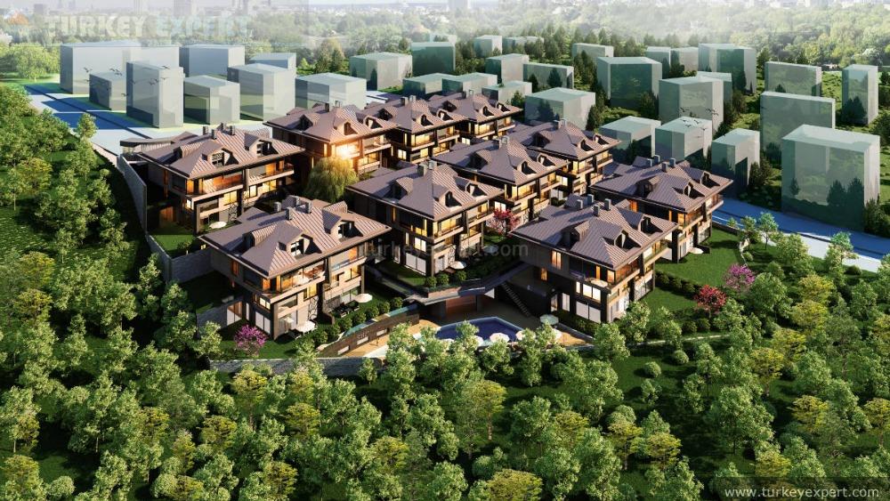 Luxury duplex apartments for sale near Maslak with Bosporus view 1