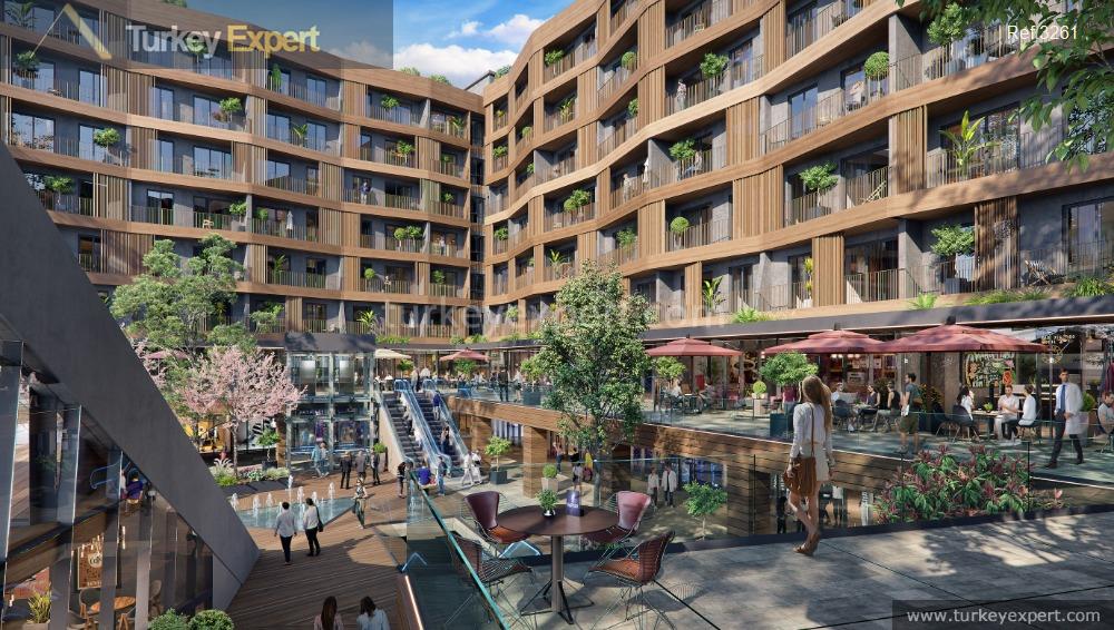 Apartment complex containing a shopping mall next to International Hospital in Istanbul 0