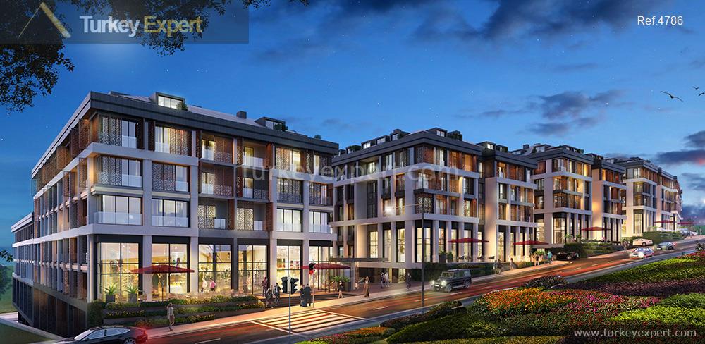 Green living in Istanbul, apartments for sale in the elite complex next to forest 0