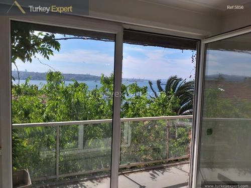 A beautiful garden duplex with Bosphorus view for sale in Istanbul Beyoglu