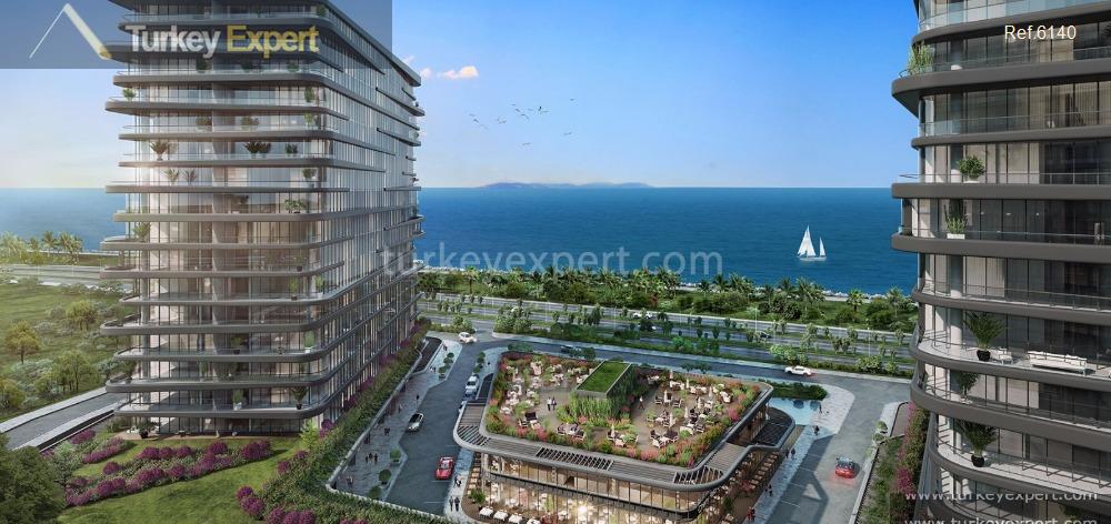 خرید آپارتمان در استانبول در یک پروژه ساحلی مرتفع در Zeytinburnu 1
