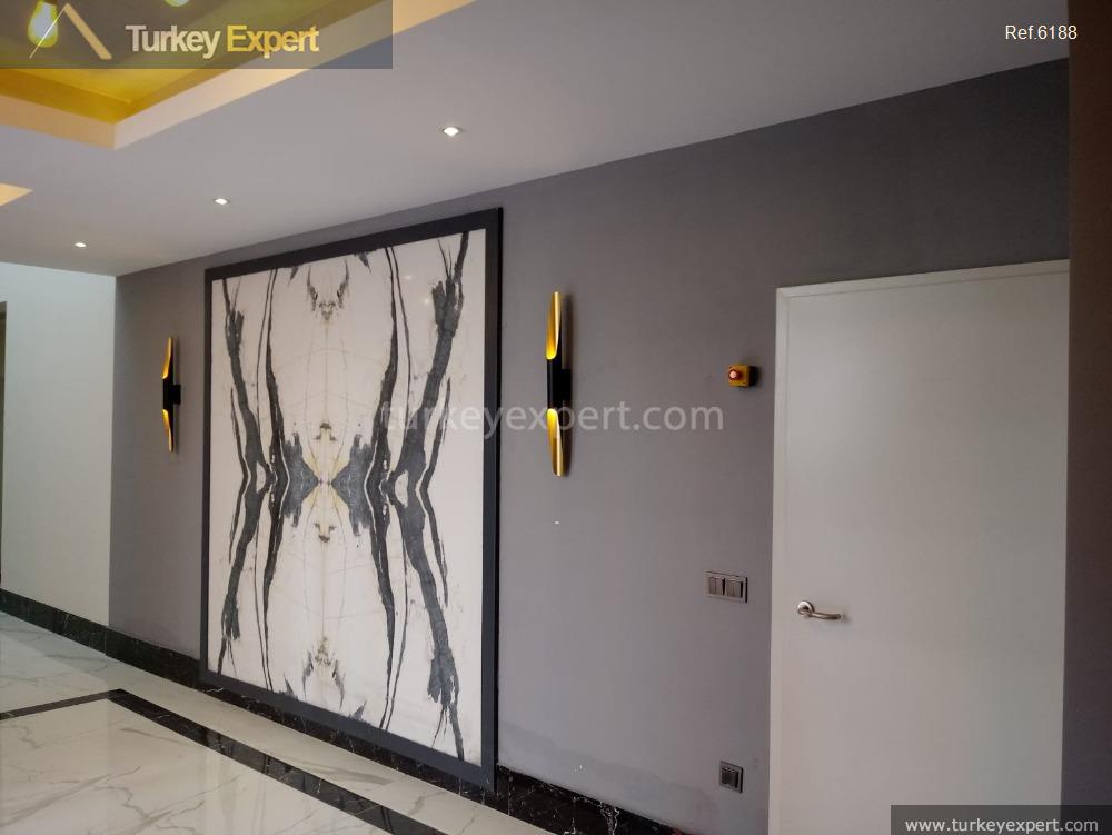 Modern apartments in Istanbul Halkali with an open-air shopping 0