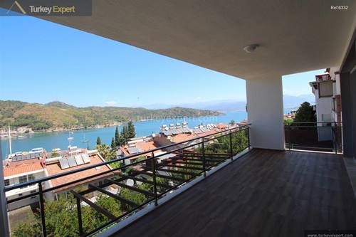 Penthouse apartment for sale in Fethiye with beautiful sea views near the town center