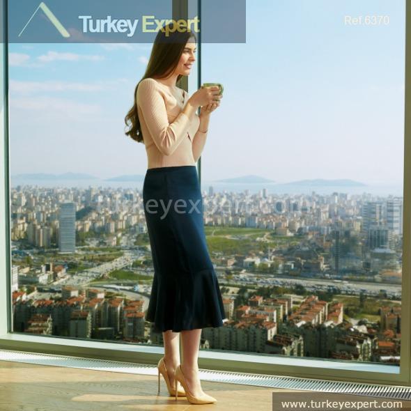 exclusive flats for sale in a modern highrise in istanbul18