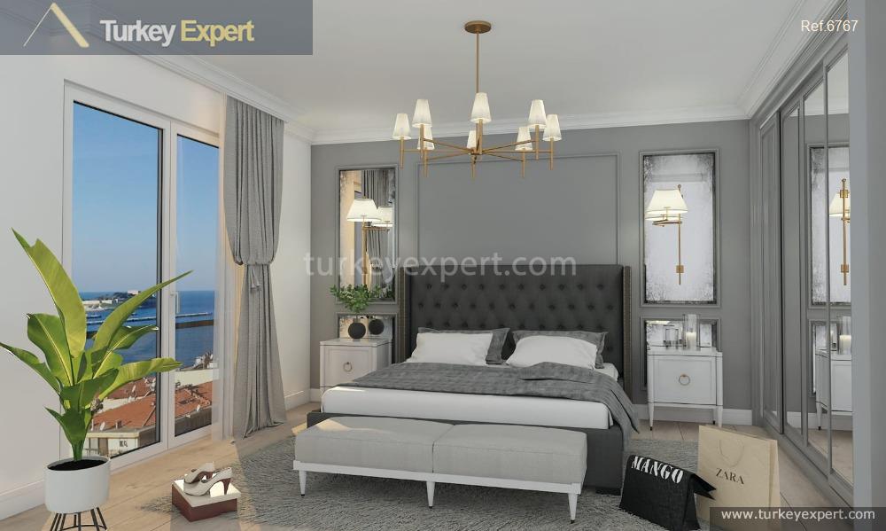 Sea view apartment project in Kusadasi, views towards Bird’s Island and