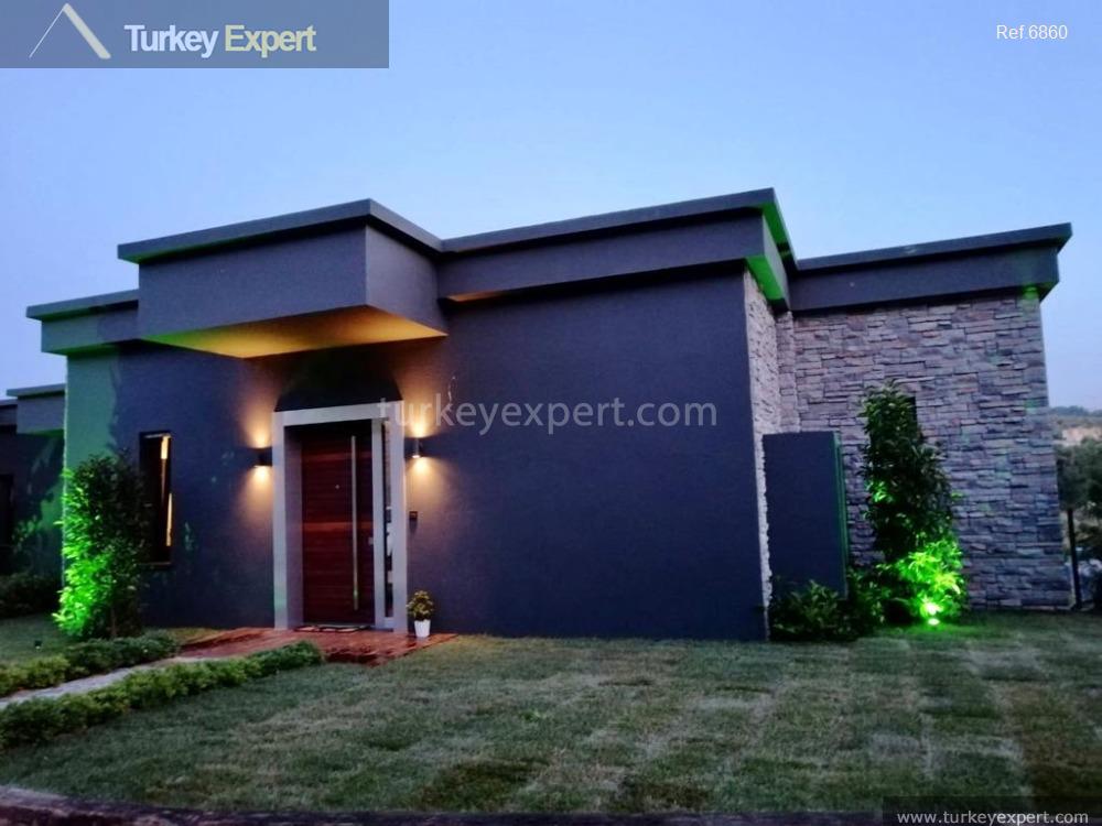 luxury villa with a private garden for sale in izmir urla