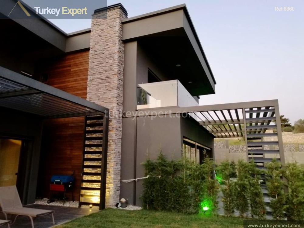 luxury villa with a private garden for sale in izmir urla