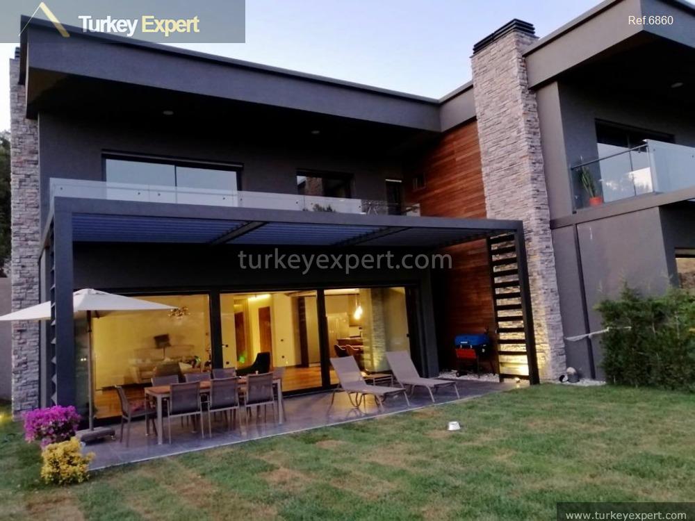 luxury villa with a private garden for sale in izmir urla