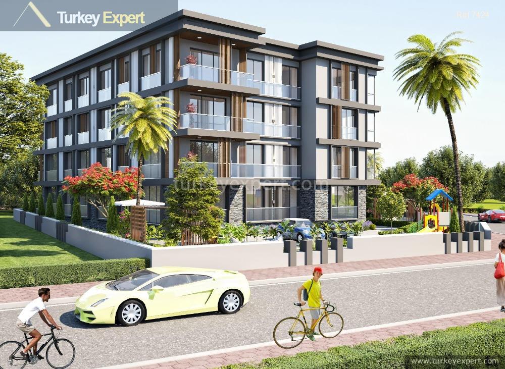 New residential apartment project near shops and market in Kusadasi