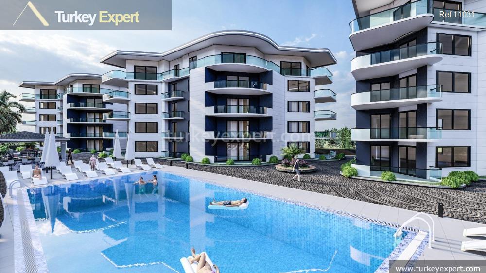 12apartments and duplexes in a complex with facilities in alanya1