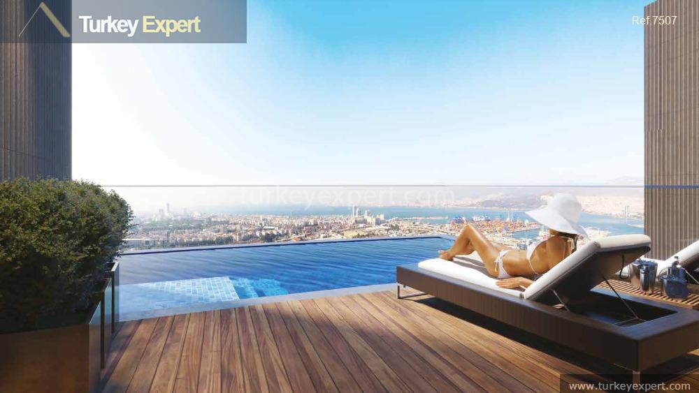 luxurious apartments in izmir with city and sea view15
