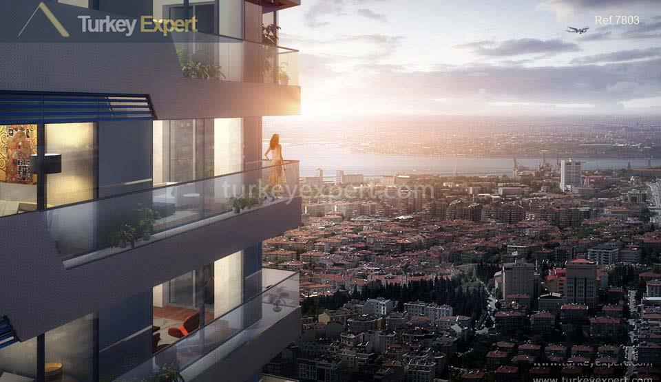 Luxury high-rise apartments sale in Istanbul with sea views 0
