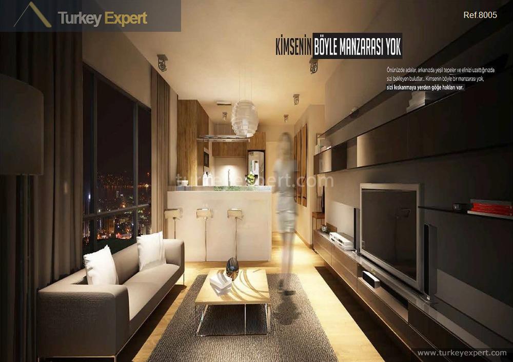Sea and forest view apartments for sale in Kartal, Istanbul 1