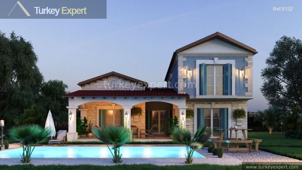 Traditional style sea view villa with private pool and garden in Kusadasi 0