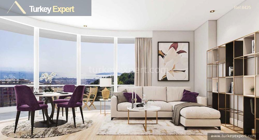 New luxurious apartments for sale in Istanbul Asian side with sea views 2