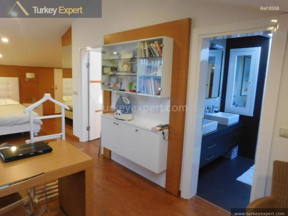 luxurious triplex in zekeriyakoy with a pool garden and more25