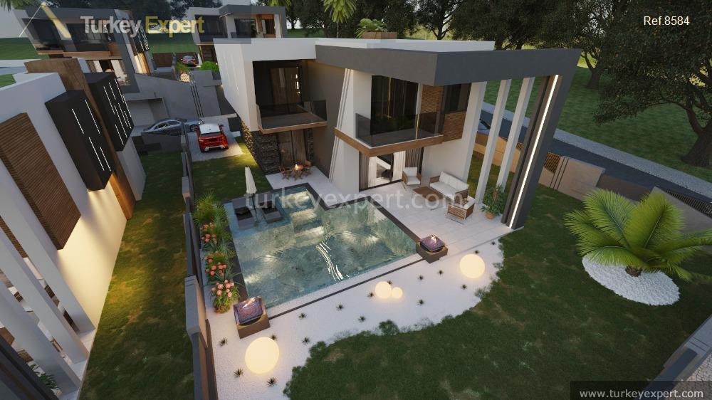 exclusive modern villas with pool sauna hammam and garden for25