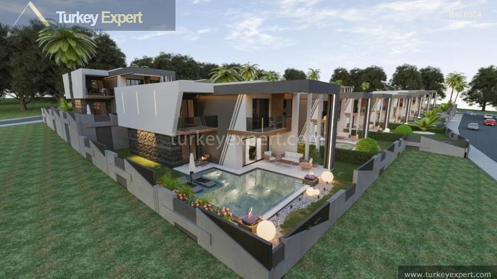 exclusive modern villas with pool sauna hammam and garden for5