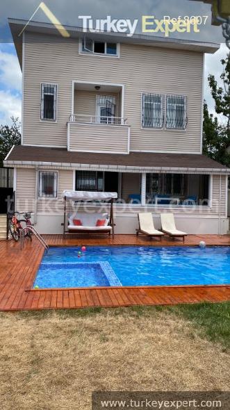 triplex villa for sale in buyukcekmece istanbul with a pool15