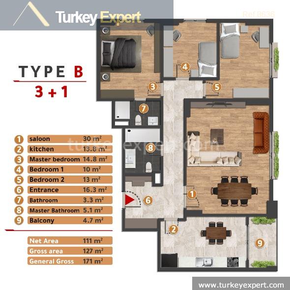 _fp_luxury apartments for sale in beylikduzu istanbul in a complex36